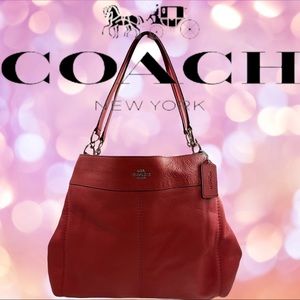Coach Lexi vintage pink pebbled leather shoulder bag F57545